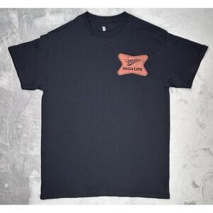 Miller High Life black T-Shirt Junk Food Clothing Small